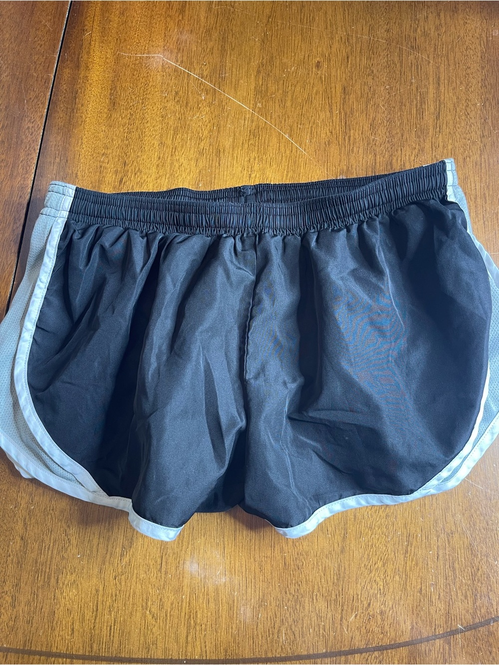 Soffe Athletic Running Workout Shorts Black Grey White size large EUC